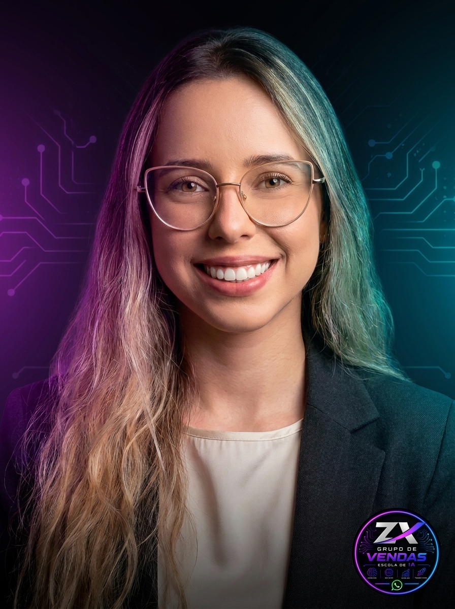 Foto de Andressa Rubens, consultora comercial da ZX LAB